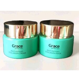 Grace Perfectskin Multi Peptides Collagen Cream + Mask Natural Ingredients new